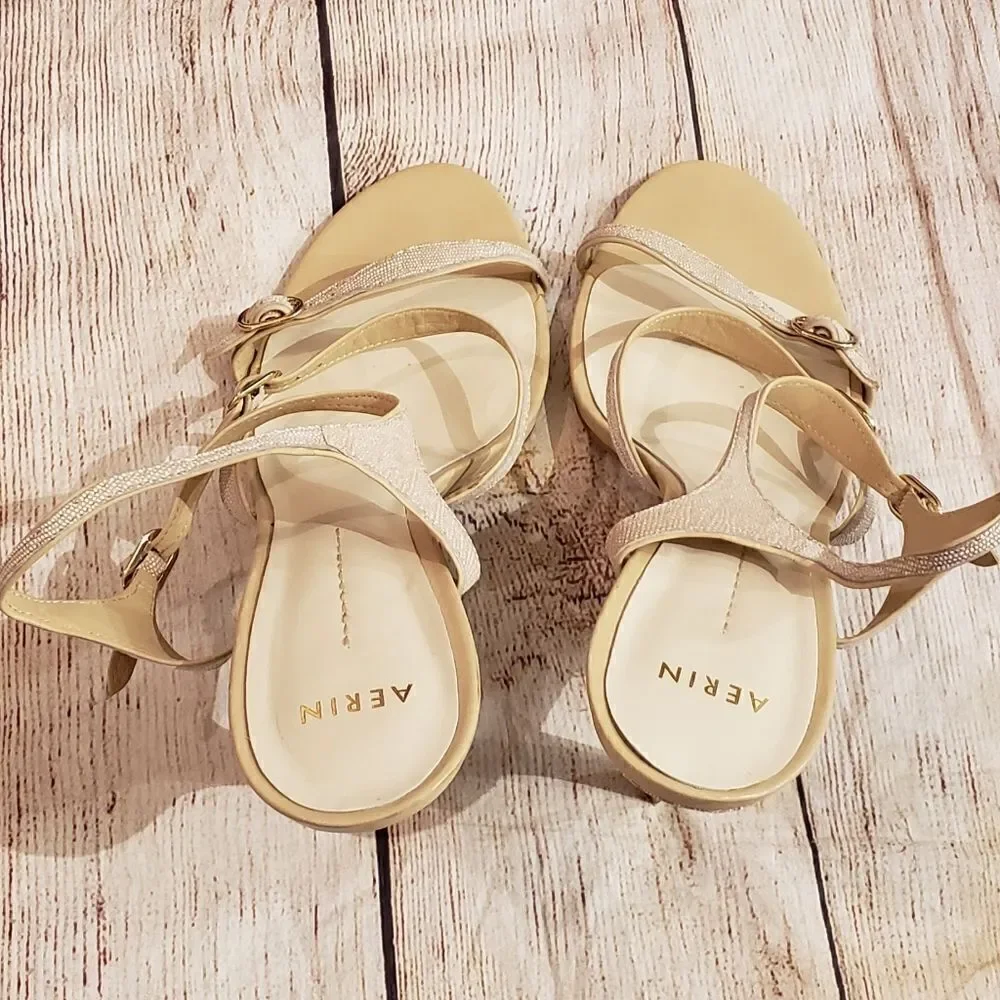 AERIN Strappy Caroline Heels, Sz 10